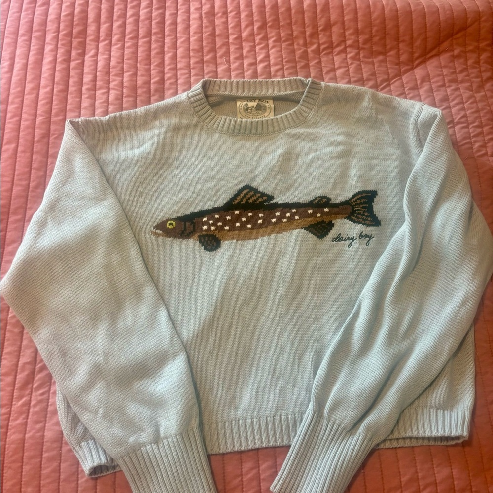Dairy Boy THE FISHERMAN'S DAUGHTER SWEATER Bluepoint